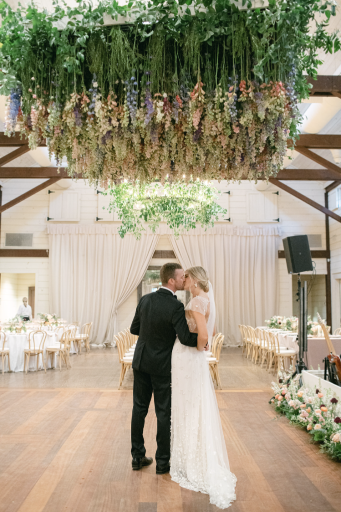 floral wedding ceiling statement piece